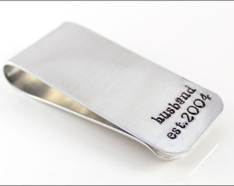 Personalized Money Clip | Customized Men's Money Clip, Anniversary Gift for Him, Gift for Husband