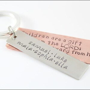 Benutzerdefinierte Name & personalisierte Nachricht Schlüsselanhänger | Geschenke für Ihn, Custom Name Keychain, Geschenke für Dad