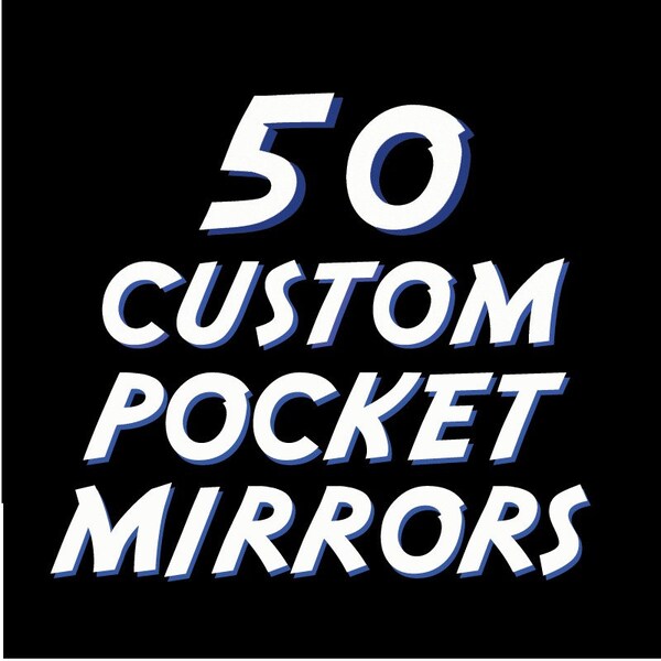 50 Custom Pocket Mirrors 2.25 Inch - Professional Quality
