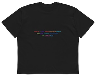 Unisex organic oversized high neck t-shirt