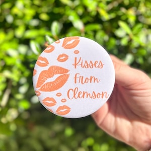 KISSES FROM CLEMSON - Clemson Gameday-pin