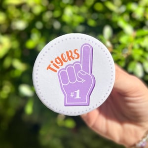 NUMMER 1 TIJGERS: Clemson Gameday-pin