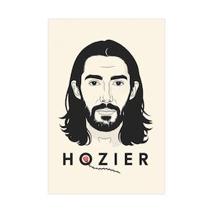 Hozier Music Poster Print, Wall Art, Home Decor, Hozier Fan Gift, Unframed Picture, Bedroom Decor,