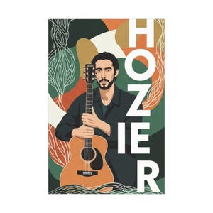 Hozier Music Poster Print, Hozier Concert Art Print, Wall Art Decor, Music Lover Gift, Unframed Poster, Home Decor