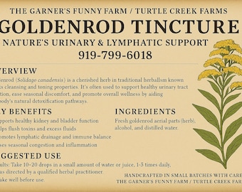 All Natural Mullein Tincture, Farm Crafted