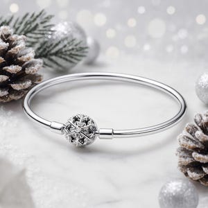Pandora bangle snowflake - Etsy 日本