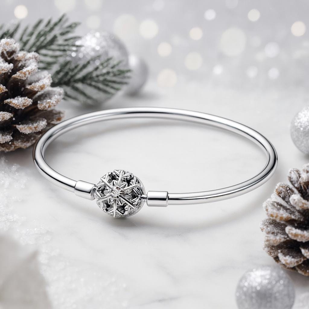 Pandora bangle snowflake - Etsy 日本