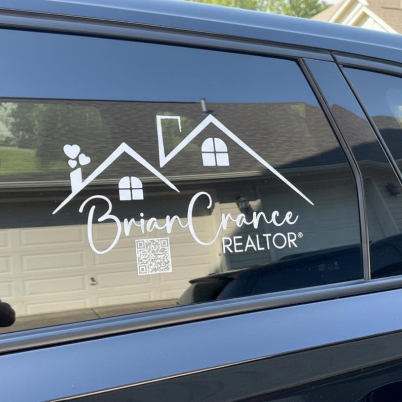 Realtor Decal Sign Custom Realtor Decal | Real Estate Agent Branding Logo Sticker ...