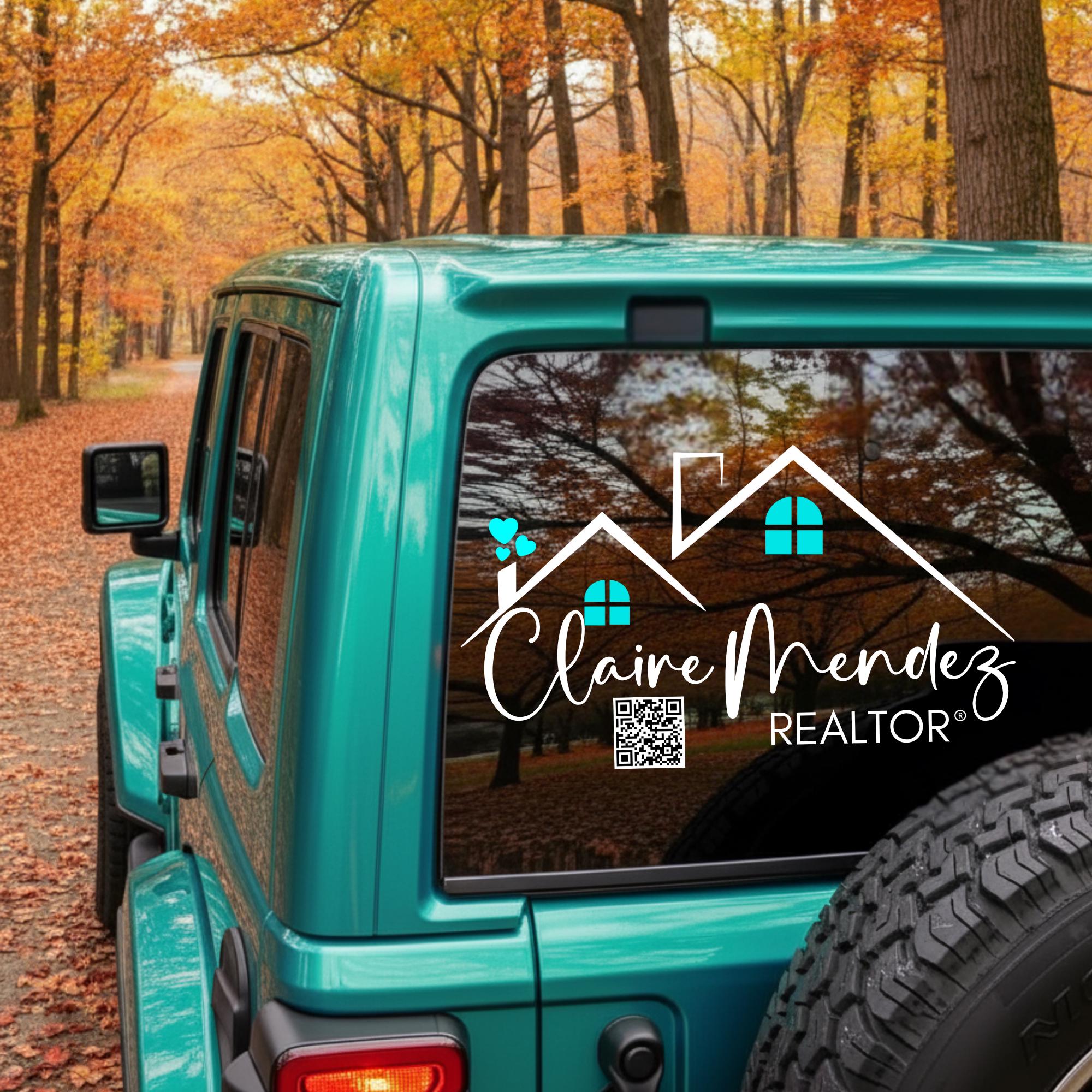 Realtor Decal Sign Custom Realtor Decal | Real Estate Agent Branding Logo Sticker ...