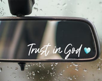 Trust In God Decal Furry Cow Print Car Rearview Cover - View #6