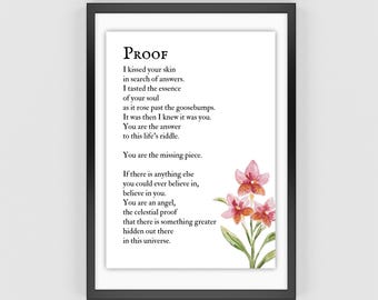 Proof - A Love Poem for Soulmates | Poetry Digital Download