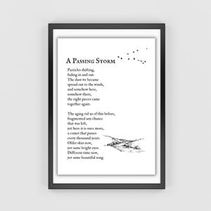 A Passing Storm - A Poem of Rekindled Love | Poetry Digital Download