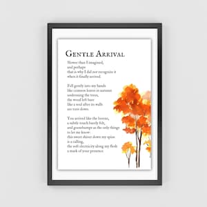 Gentle Arrival - A Poem on Finding Love | Poetry Digital Download