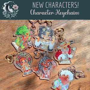 Date Everything! 2.5" Keychain Charms - NEW Characters