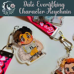 Date Everything! 2.5&quot; Lanyard Keychain Charms