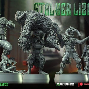 4 Stalker Trandoshan Proxy Star Wars Legion RPG Shatterpoint compatible WarBear
