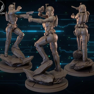 Female mandalorian sabine proxy star wars legion / shatterpoint compatible - warblade