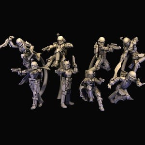 8 mandalorian warriors  star wars legion rpg shatterpoint compatible warbear