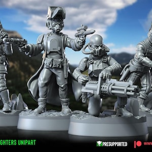 9 guerrilleros rebeldes proxy de Star Wars Legion Shatterpoint compatibles con Warbear