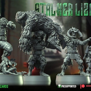 4 acosadores trandoshanos proxy de Star Wars Legion RPG Shatterpoint compatible con Warbear
