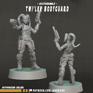 Outsiders twi'lek bodyguard - star wars legion / shatterpoint compatible jandro