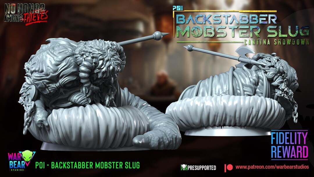 Hutt Monster Cantina Slug Star Wars Rpg Legion Shatterpoint Compatible ...