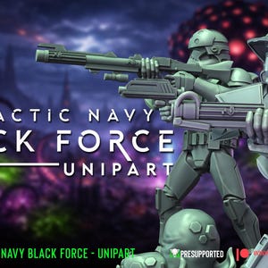 18 soldados imperiales de la Fuerza Negra, juego de rol Star Wars Legion, Shatterpoint Warbear