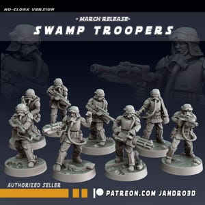 8 x swamp troopers  - star wars legion compatible jandro