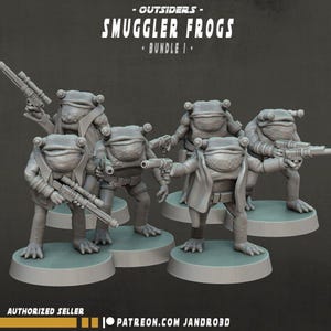 6 x  smuggler frogs star wars legion compatible jandro3d