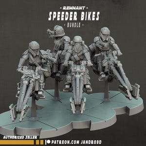 Remnant speeder bikes single/bundle - star wars legion compatible jandro3d