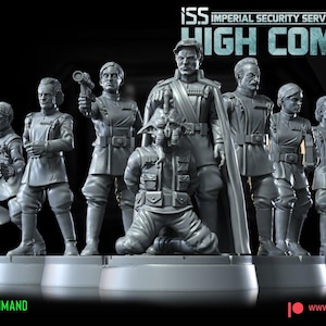 Iss high command officers (imperial security services) star wars rpg legion shatterpoint compatible - war bear
