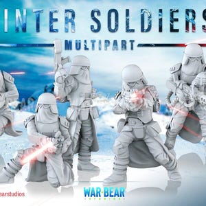 10 Soldados Imperiales de Invierno, Star Wars, Legion, RPG, Shatterpoint, compatible con Warbear