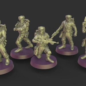 5 x rebel fighters proxy - star wars legion shatterpoint compatible warblade