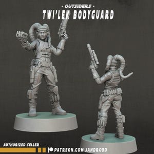 Outsiders twi'lek bodyguard - star wars legion compatible jandro
