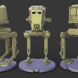 Proxy caminante AT-ST: hoja de guerra compatible con la Legión de Punto Destrozado de Star Wars