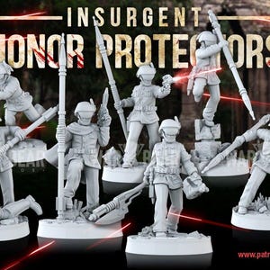 8 Rebel Honour Protectors Star Wars RPG Legion Shatterpoint compatible WarBear
