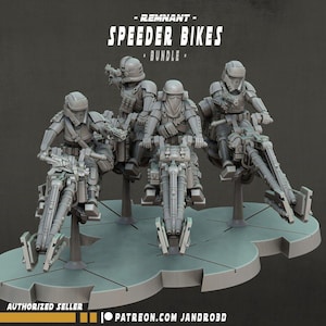 Remnant speeder bikes single/bundle - star wars legion compatible jandro3d