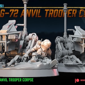 Soldado de yunque G-72, cadáver proxy, Star Wars, Legion, Punto de Destrozo, compatible con Warbear