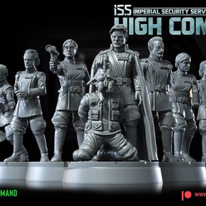 Iss high command officers (imperial security services) star wars rpg legion shatterpoint compatible - war bear