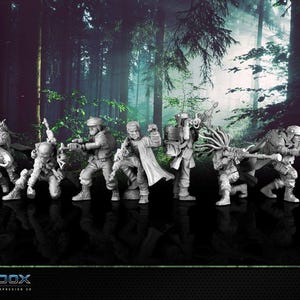 7 Comandos de la Alianza, Star Wars, RPG, Legion, Shatterpoint, compatible con War Bear