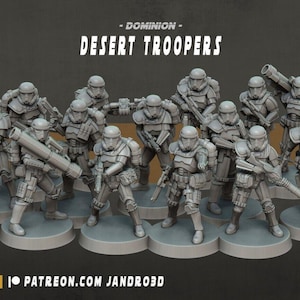 Remnant E-11 Blaster / Specialist Desert Troopers -Star Wars Legion compatible J