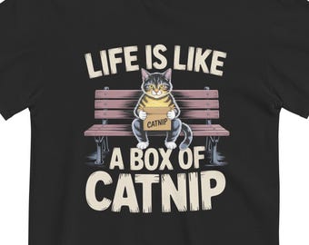 Funny Catnip Cat Graphic Tee - Comfort Colors Vintage T-Shirt