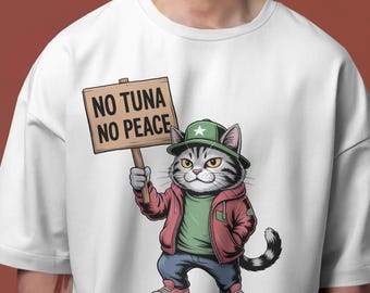 Funny Cat Jedi T-Shirt: May The Paws Be With You - Comfort Colors Unisex Tee