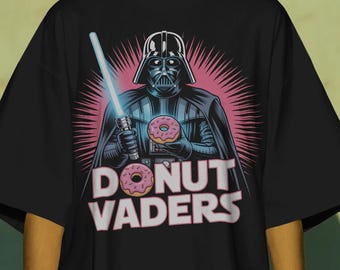 Donut Vader Parody T-Shirt: Funny Sci-Fi Streetwear - Comfort Colors