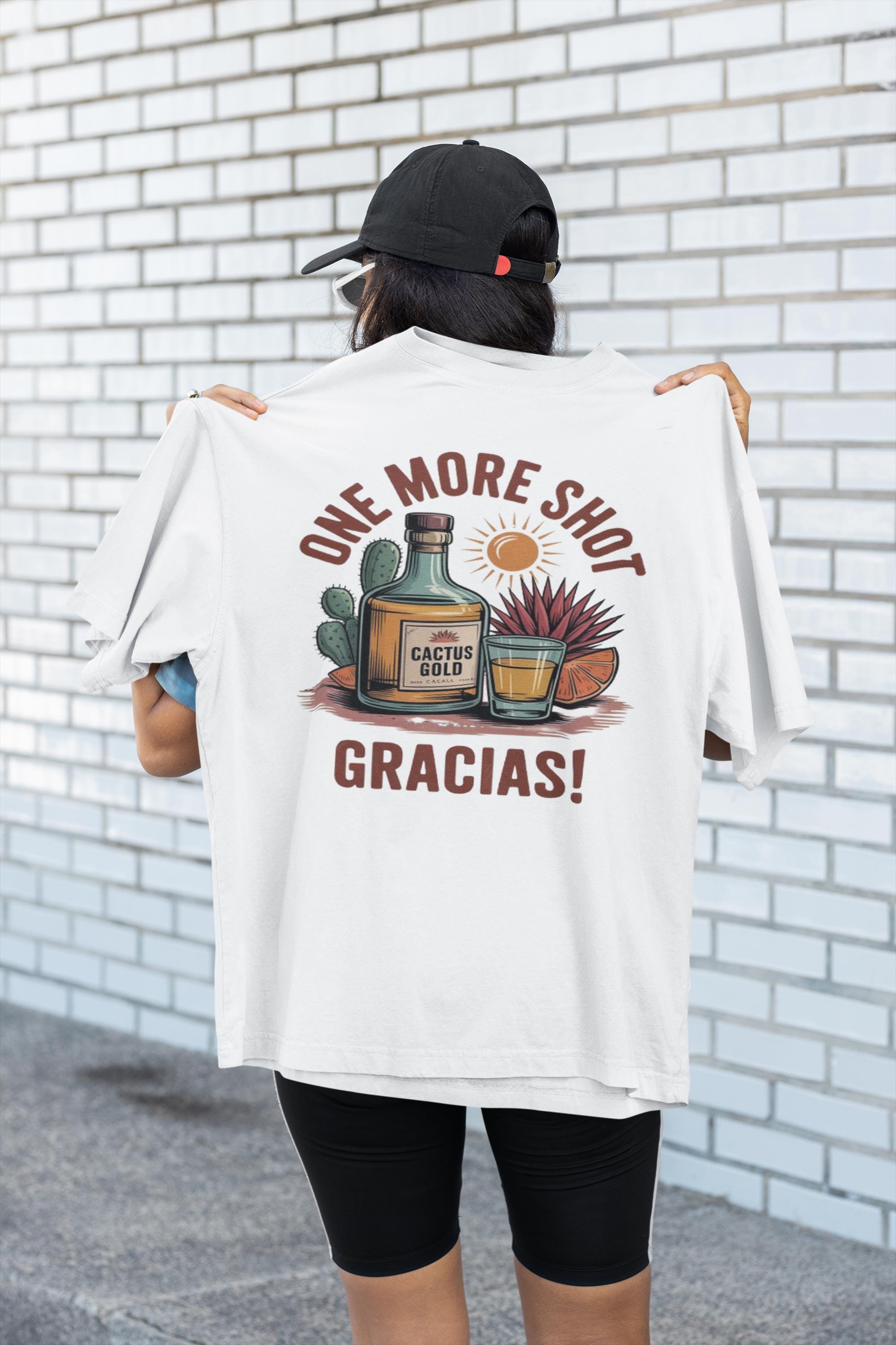 Cactus Gold Tequila Graphic Tee: Retro Mexican Fiesta Shirt - Etsy
