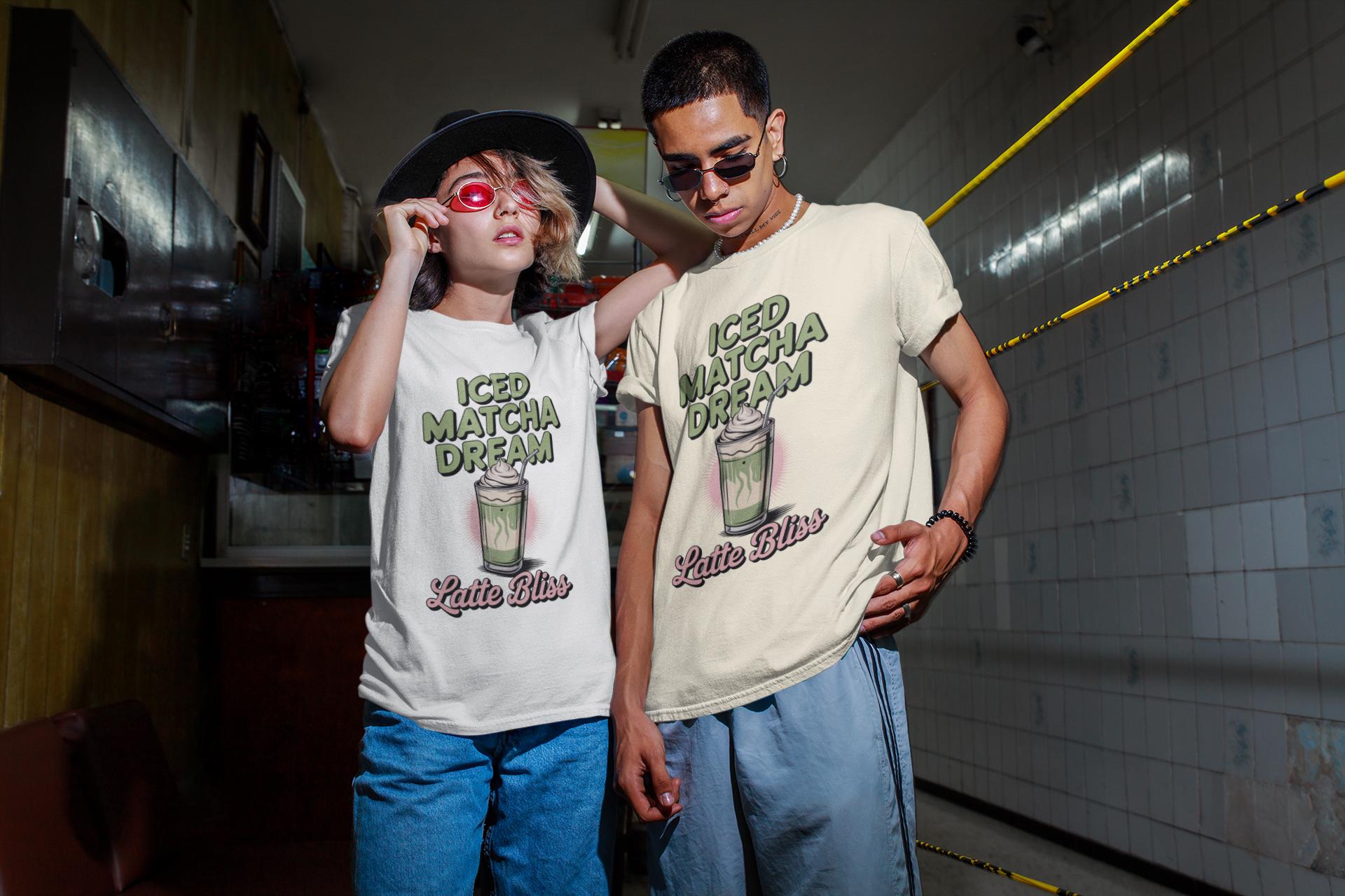 Iced Matcha Latte T-shirt: Vintage Comfort Colors Tee - Etsy