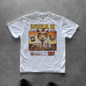 fantastic mr fox, wes anderson movie, roald dahl, mr fox, wes anderson, vintage, movie shirt, t-shirts films