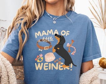 Daschund Shirt, Weiner Dog Dachshund Shirt, Vintage Dog shirt, Daschund gifts, Comfort colors dog tshirt, Dog lover gift, Weenie Dog Tee
