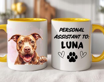 Custom Pet Portrait Mug: Personalized Dog Breed Coffee Cup