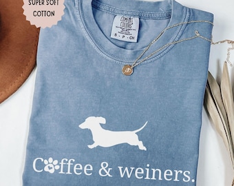 Daschund Shirt, Weiner Dog Dachshund Shirt, Vintage Dog shirt, Daschund gifts, Comfort colors dog tshirt, Dog lover gift, Weenie Dog Tee